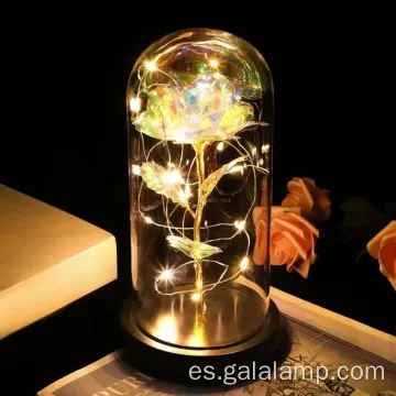 Galaxy Rose en Glass Dome Eternal Rose Regalo